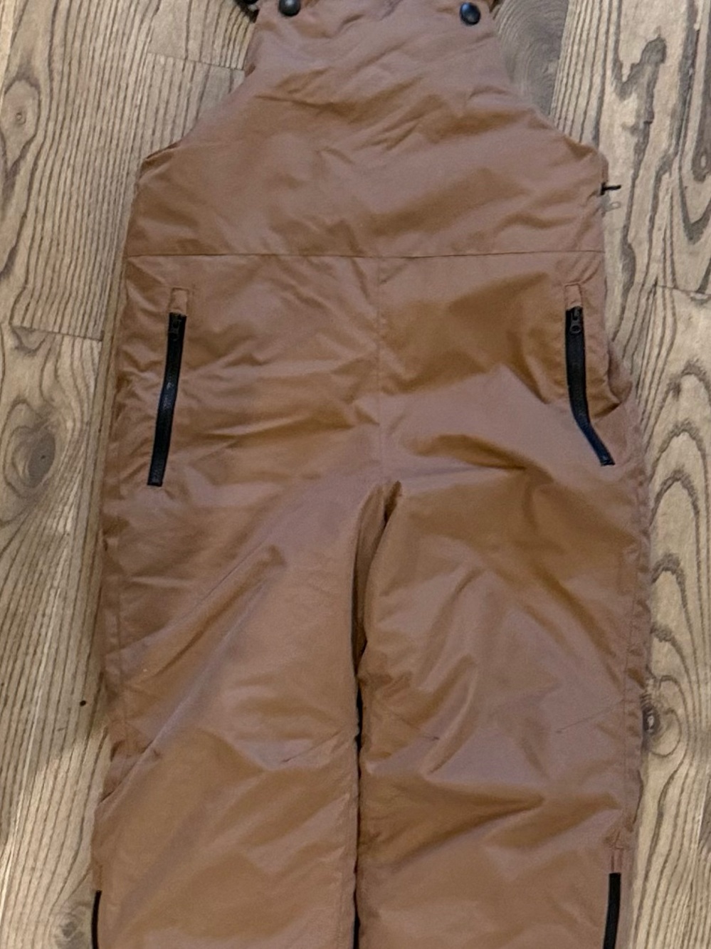Kids’ Brown Insulated Snow Bib Pants